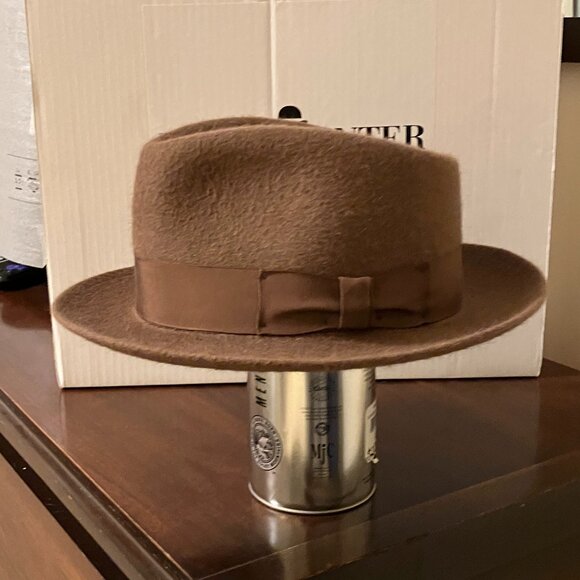 Magill Brown Teardrop Fedora - Size: 58 - Picture 4 of 14